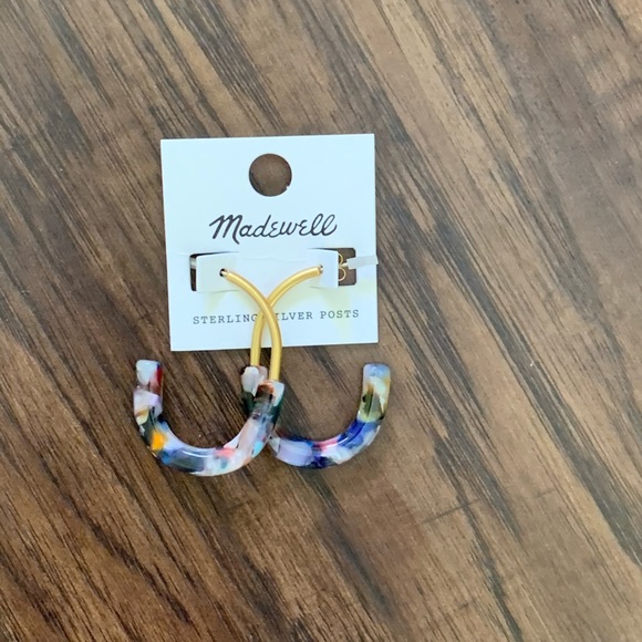 Madewell half and half hoop earring - Picture 2 of 9
